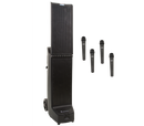 Anchor Audio BIG-QUAD Bigfoot Portable PA System BIG2-XU4 and four wireless Mics