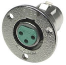 Switchcraft Switchcraft C3F  Switchcraft C3F 3-Pin Female XLR Panel Connector
