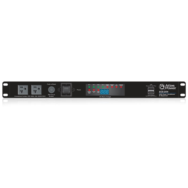 Atlas Sound ECS-204 20A Power Conditioner & Sequencer