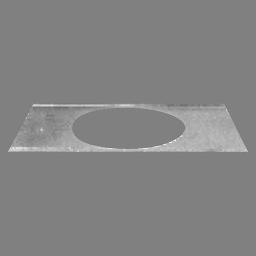 Atlas Sound EQ81 8" Round Hole T-Bar Bridge For Flanged Enclosures