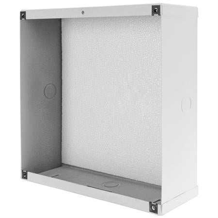 Quam ES-8S Stainless Steel Square Speaker Back Box / Mounting Device, 3.75 " Depth