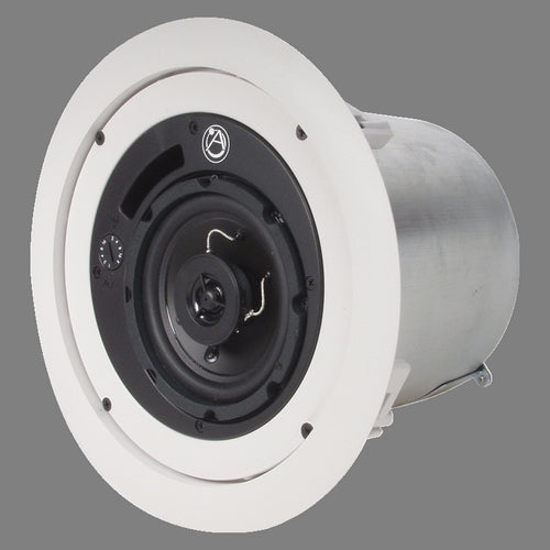 Atlas Sound FAP42T 4" 2-Way Weather Resistant Speaker System w / 16-Watt 70.7V/100V Internal Transformer - White