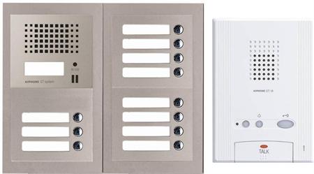 Aiphone GT-11OV 11 Apartment Multi Tenant Audio Open Voice Intercom System Set