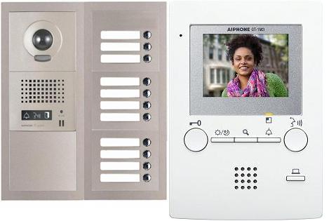 Aiphone GT-11V3 11 Apartment Multi Tenant 3.5" Video Intercom System Set