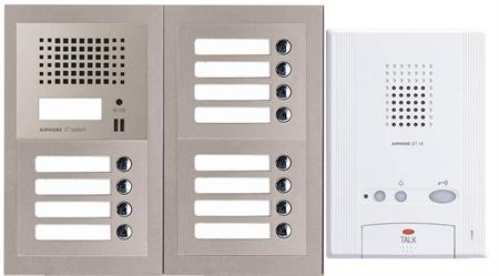 Aiphone GT-12OV 12 Apartment Multi Tenant Audio Open Voice Intercom System Set