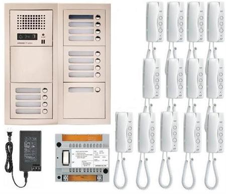 Aiphone GT-13H 13 Apartment Multi Tenant Audio Handset Intercom System Set