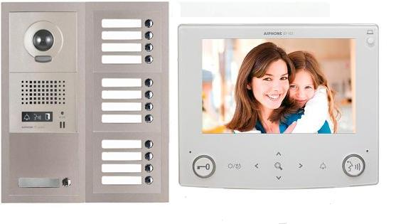 Aiphone GT-13V7 13 Apartment Multi Tenant 7" Video Intercom System Set