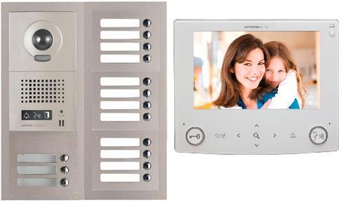 Aiphone GT-15V7 15 Apartment Multi Tenant 7" Video Intercom System Set