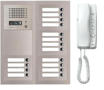 Aiphone GT-16H 16 Apartment Multi Tenant Audio Handset Intercom System Set