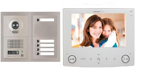 Aiphone GT-5V7 5 Apartment Multi Tenant 7" Video Intercom System Set