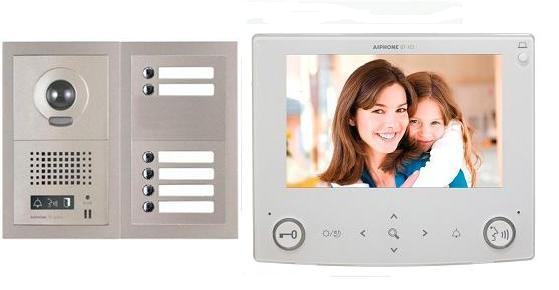 Aiphone GT-6V7 6 Apartment Multi Tenant 7" Video Intercom System Set