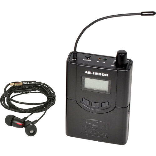 Galaxy Audio AS-1200RD Wireless Bodypack Receiver with EB4 Earbuds