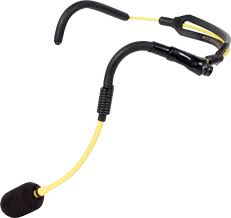 Galaxy Audio H2O7-Y-GAL Waterproof Dual Ear Headset Mic Yellow And Black