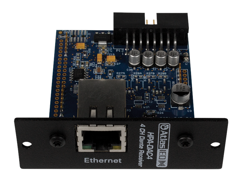 Atlas IED HPA-DAC4 Dante Enabled Accessory Card for Use with HPA 4 Channel Amplifiers