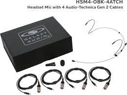 Galaxy Audio HSM4-OBG-4ATCH Headset Mic 4 Atch Cables