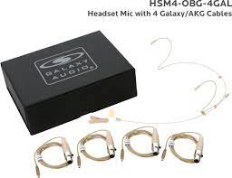 Galaxy Audio HSM4-OBG-4GAL Headset Mic 4 Galaxy/Akg Cables