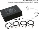 Galaxy Audio ESM4-OBK-4ATCH Earset Mic 4 Atch Cables