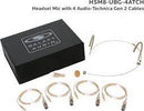 Galaxy Audio HSM8-UBG-4ATCH Headset Mic 4 Atch Cables