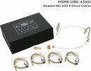 Galaxy Audio HSM8-UBG-4SHU Headset Mic 4 Shure Cables