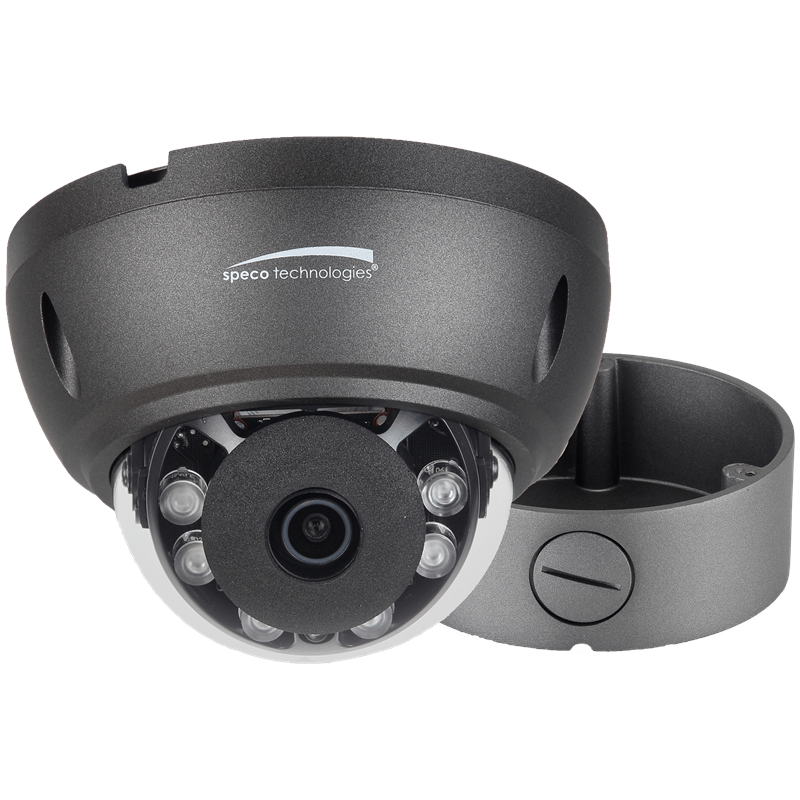 Speco HTD5TG 5MP HD-TVI Dome, IR, 2.8mm lens, Grey housing