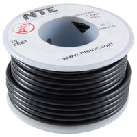 NTE WH16-00-500    HOOK UP WIRE 300V STRANDED TYPE 16GAUGE BLACK 500 FEET