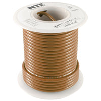 NTE WH16-01-500    HOOK UP WIRE 300V STRANDED TYPE 16GAUGE BROWN 500 FEET