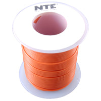 NTE WH18-03-500    HOOK UP WIRE 300V STRANDED TYPE 18GAUGE ORANGE 500 FEET