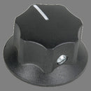 Atlas Sound HX21-B Skirted Knob, Black, 1¼" Diameter