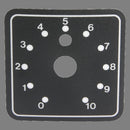 Atlas Sound HX23 2" x 2" Polycarbonate Dial Scale, 3/8" Center Hole