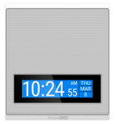 Atlas IED IP-SDH POE+ INDOOR WALL MOUNT IP HORN LOUDSPEAKER WITH LCD DISPLAY