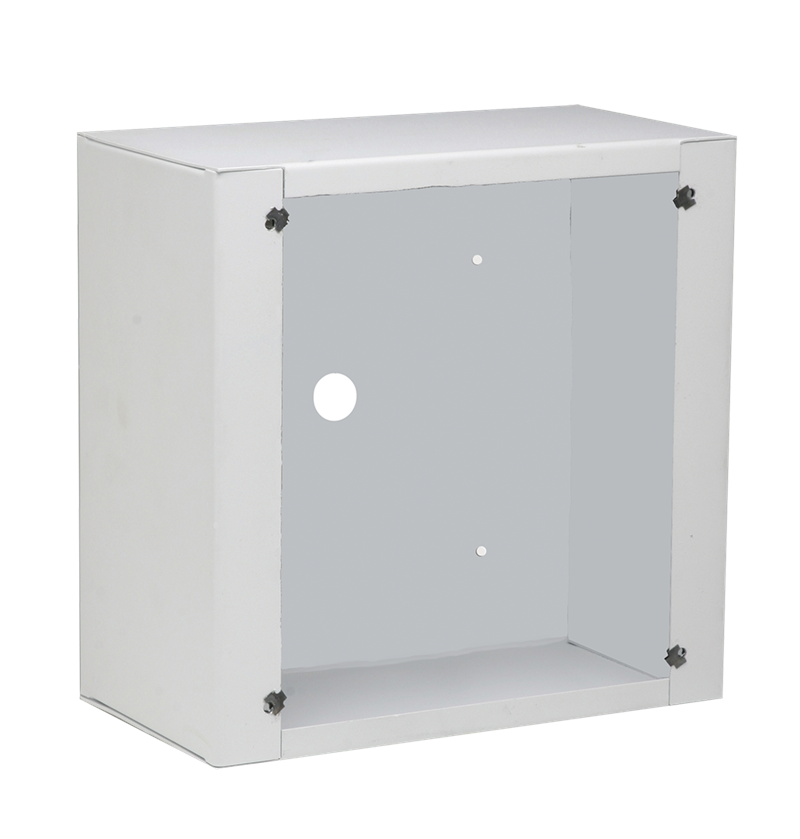 Atlas IED IP-SEST-HVP Surface Mount Straight Enclosure for IP-HVP Only, Stainless Steel, White