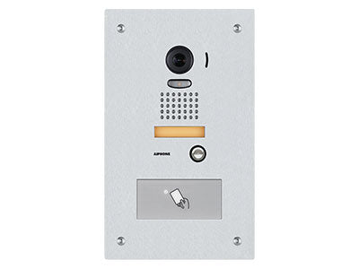 Aiphone JP-DVF-HID JP Series Stainless Steel Color Video Door Station,Flush Mount w/HID Reader