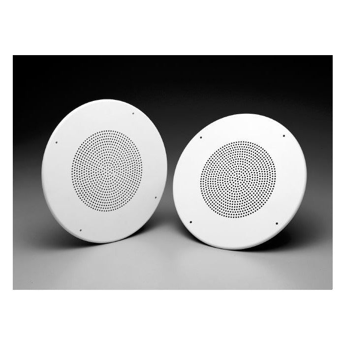 Bogen LCS8T72 8" Twin-Cone Round Ceiling Speaker, 25/70V White Metal Grille