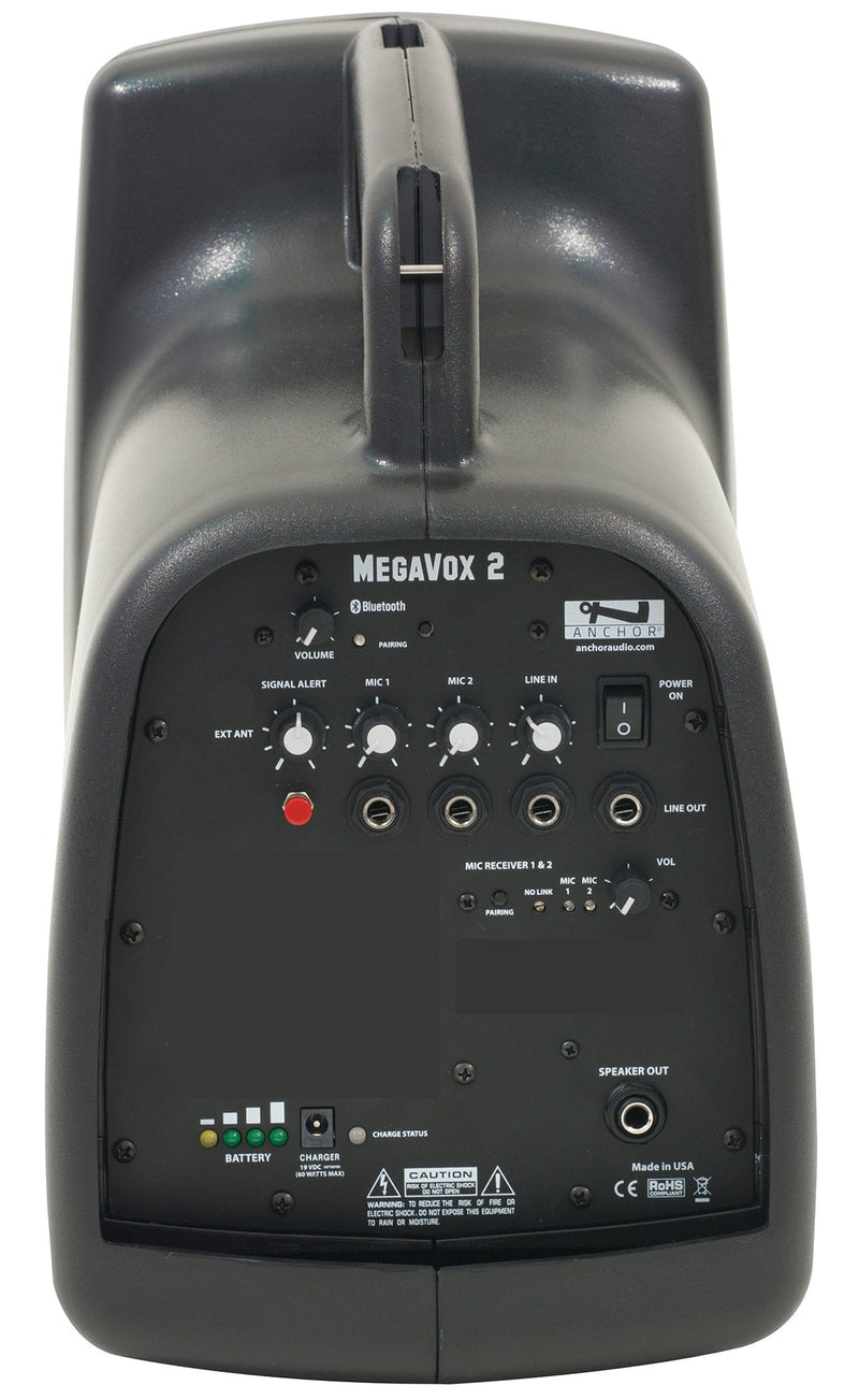 Anchor Audio MEGA2-U2 MegaVox with built-in Bluetooth & dual wireless mic receiver