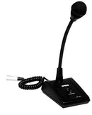 Speco MHL5S Gooseneck Adjustable Desktop Microphone