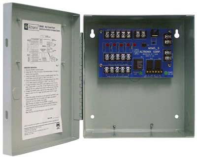 Altronix MOM5C 5 PTC Output Power Distribution Board, 12/24VDC @ 2.5A w/Enclosure