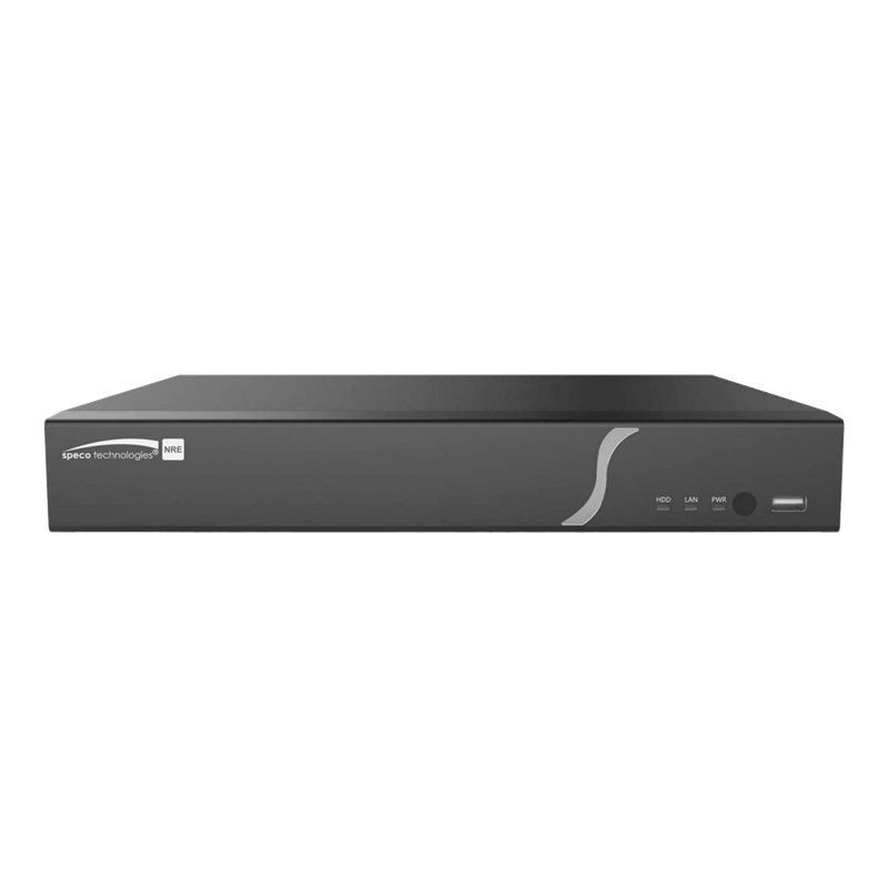 Speco N8NRE2TB 8 Channel Facial Recognition Recorder with Smart Analytics- 2TB