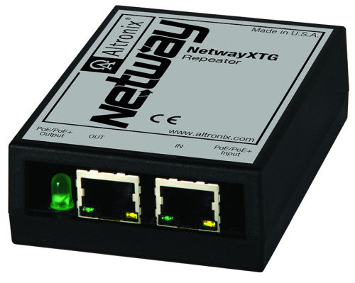 Altronix NETWAYXTL 1G ETHERNET REPEAT W/FP, POE