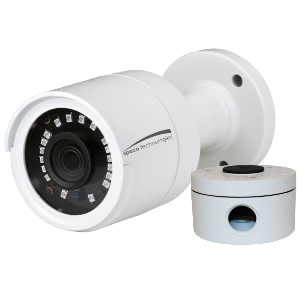 Speco O2VLB7 2MP1080p Indoor/Outdoor Bullet IP Camera, IR, 2.8mm lens, Included Junc Box White