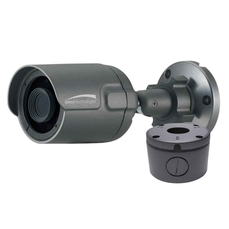 Speco O2iB68 2MP Ultra Intensifier IP Bullet Camera, 3.6mm lens, Included Junction Box, Dark Grey