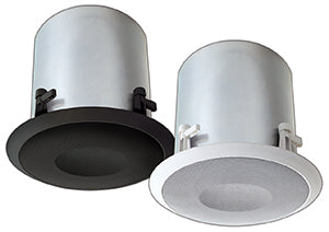 Bogen OCS1B Ceiling Speaker, Coax 6" Alloy LF, 100W, 70V/16-ohm, Black