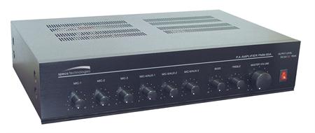Speco PMM60A 60 Watt Public Address Mixer Power Amplifier w/6 Inputs