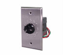 Quam QC10P  Quam QC10P 20 Watt Volume Attenuator ,Stainless steel, Embossed Position  w/Priority 24VDC By-Pass Relay