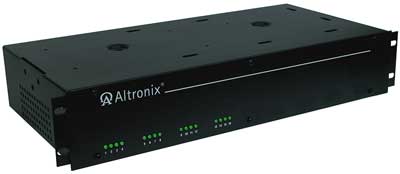 Altronix R615DC1016 16 Fused Output CCTV DC Rack Mount Power Supply, 6-15VDC @ 10A