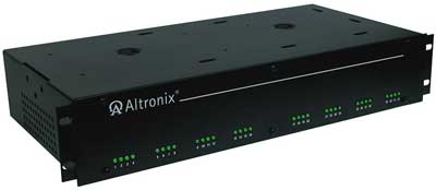 Altronix R2432600UL 32 Fused Output CCTV AC Rack Mount Power Supply, 24VAC @ 25A or 28VAC @ 20A