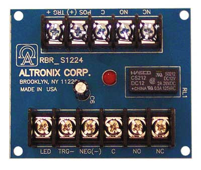 Altronix RBR1224 Electronic Toggle/Ratchet Relay, 12/24VDC @ 2A