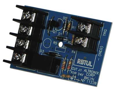 Altronix RBTUL Relay Module Board, 12/24VDC @ 1A DPDT Contacts