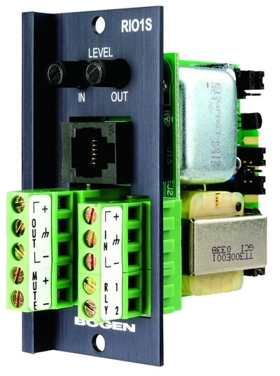 Bogen RIO1S Relay / Input / Output Transformer-Balanced Module