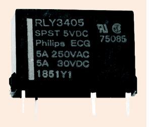 NTE Relay RLY3405 NTE RLY3405 Subminiature, PC Mount, 5 Amp, SPSTNO Relay, 5VDC