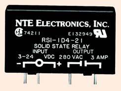NTE Relay RS1-1D4-21 NTE RS1-1D4-21 Printed Circuit Board Mountable Solid State Relay, 4 Amp